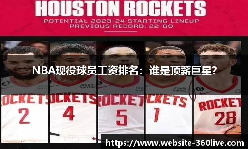 NBA现役球员工资排名：谁是顶薪巨星？